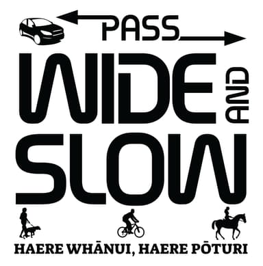 NZVRU Pass Wide and Slow logo